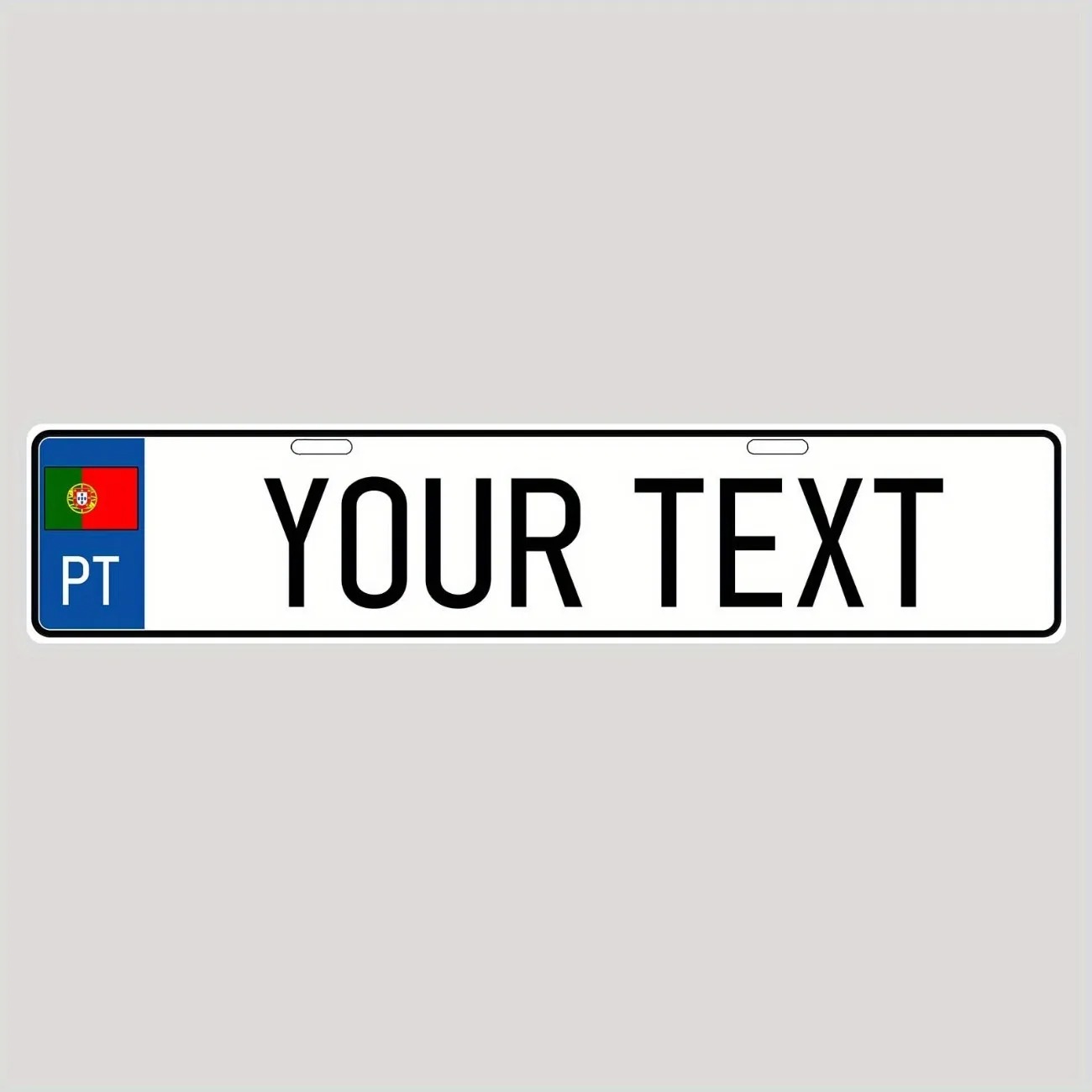 Car Accessories Interior - Custom-Made Retro Aluminum License Plate 40x10cm