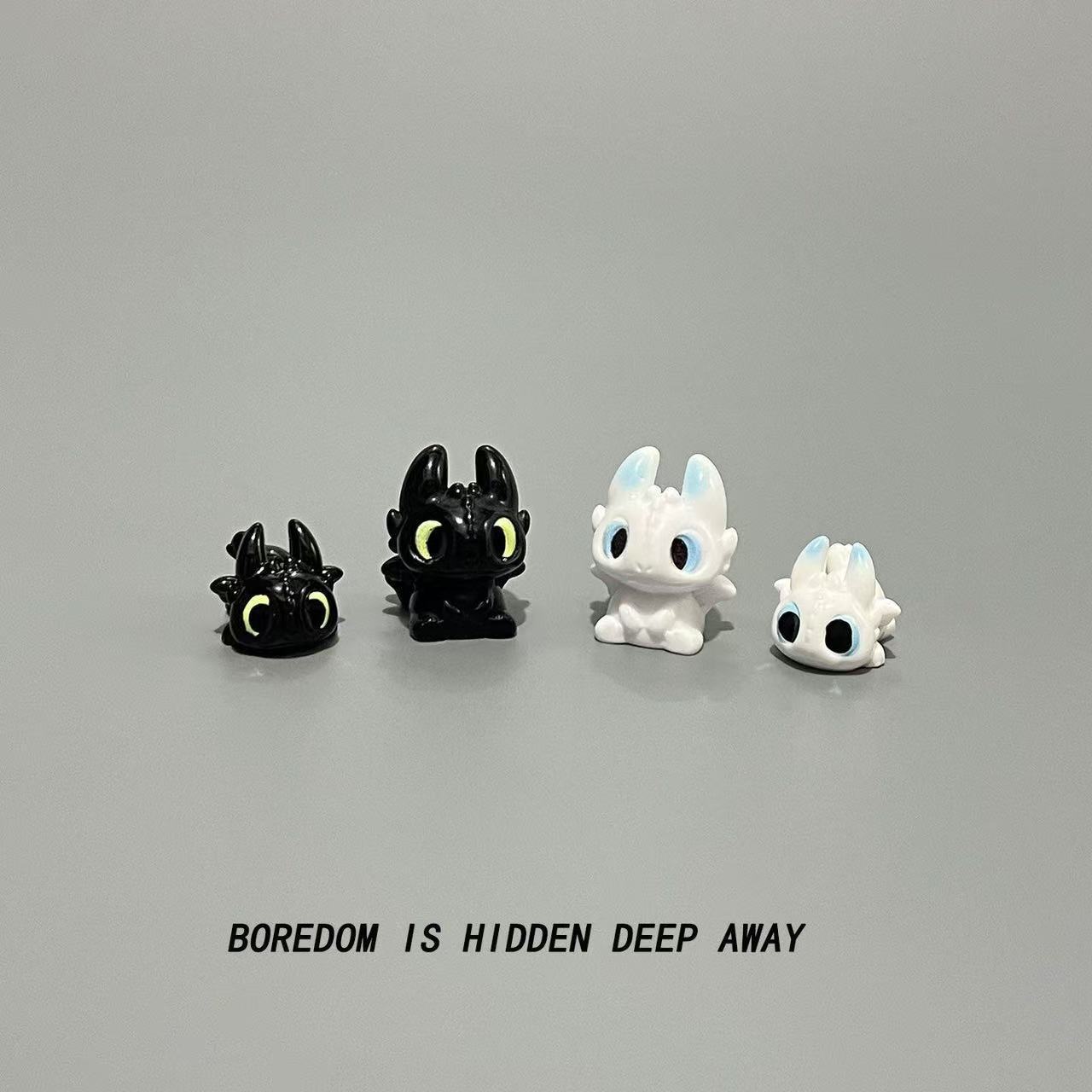 Car Accessories Dashboard - Cute toothless baby doll figure, car