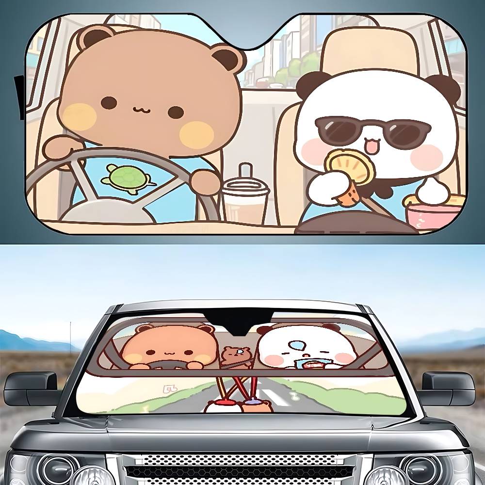 D.A.D Car Accessories - Cute D-Dudu Bubu Car Sunshade Curtains