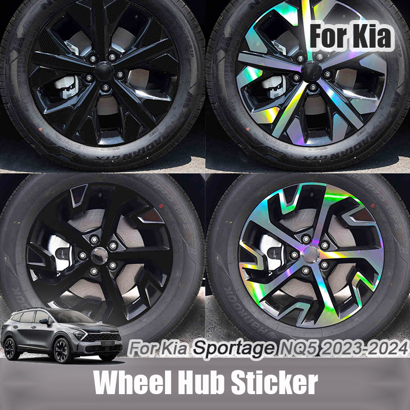 Car Accessories Ebay - Lridescent Car Wheel Hub Stickers Self