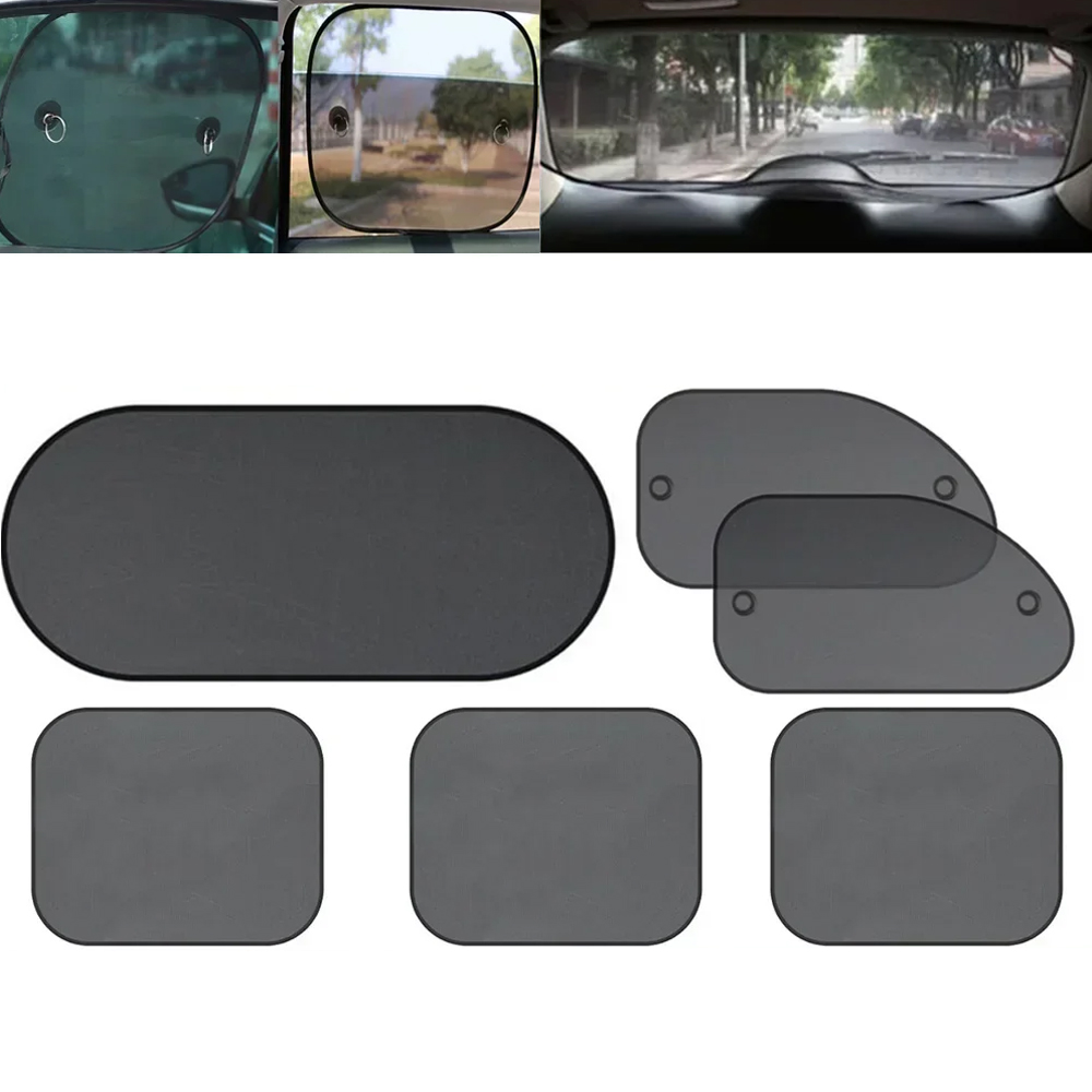 Car Accessories Inside - 1Set Black Window Curtain Side Glass