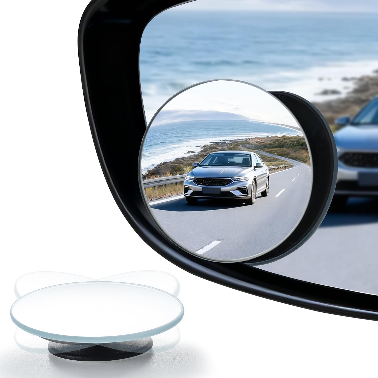 Car Blind Spot Mirror - Blind Spot Mirror, Round HD Glass