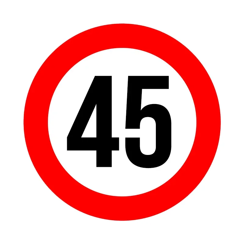 Car Accessories Ebay - Fashion Creative Speed Limit 45 Km
