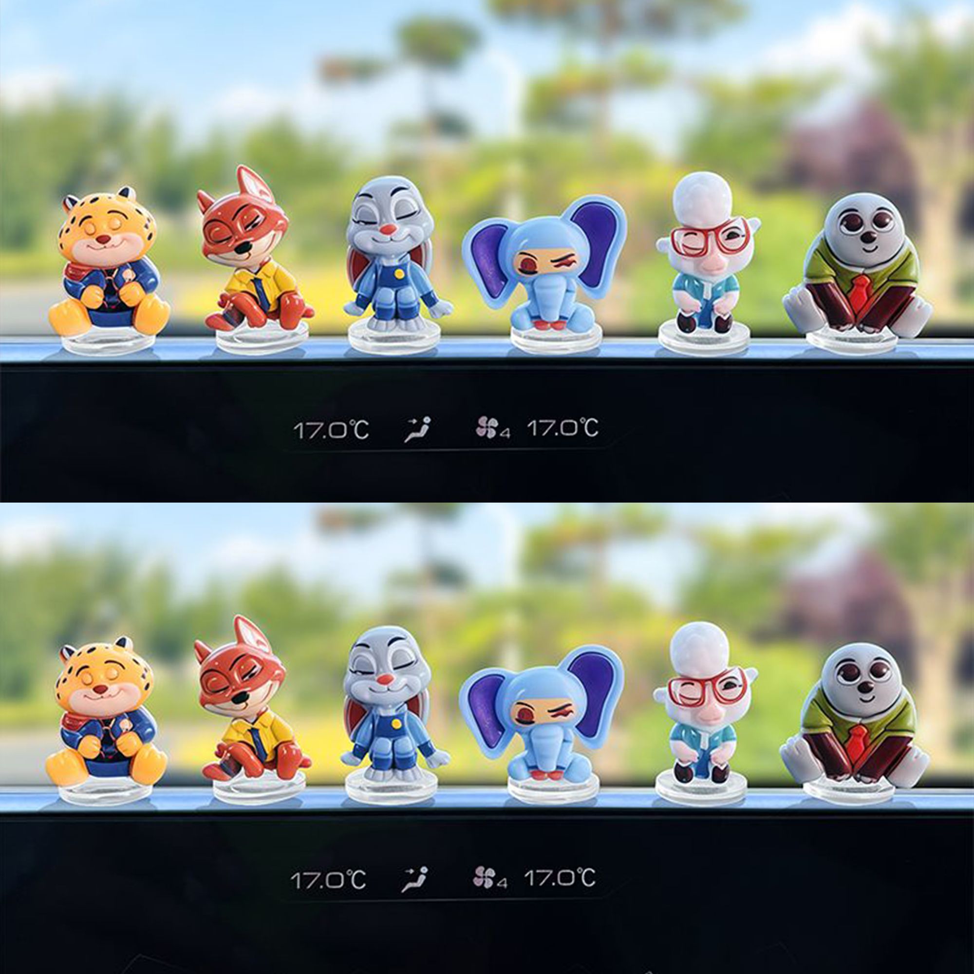 Car Accessories Dashboard - Zootopia cartoon car ornament for car
