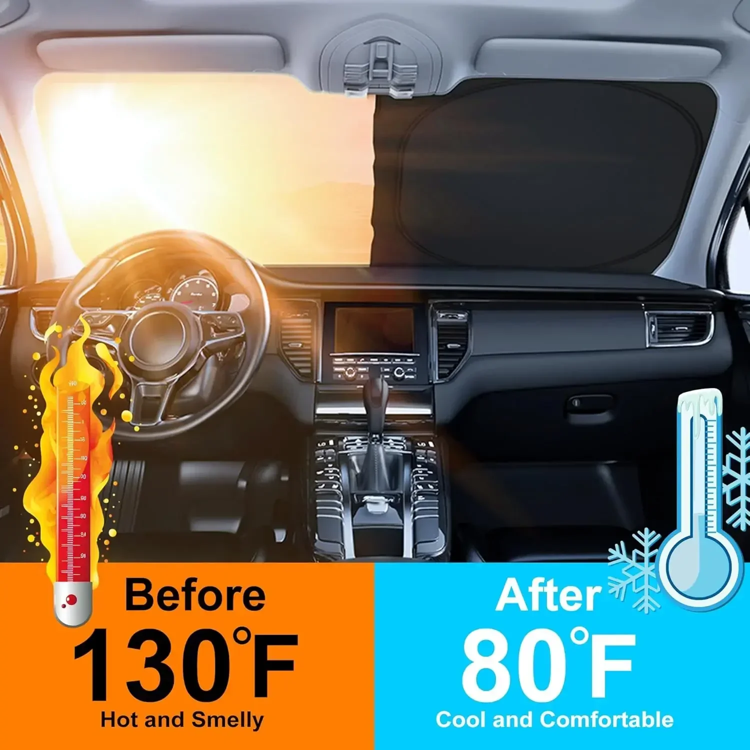 New Summer Car Front Window Su - огляд і ціна Car Accessories Window