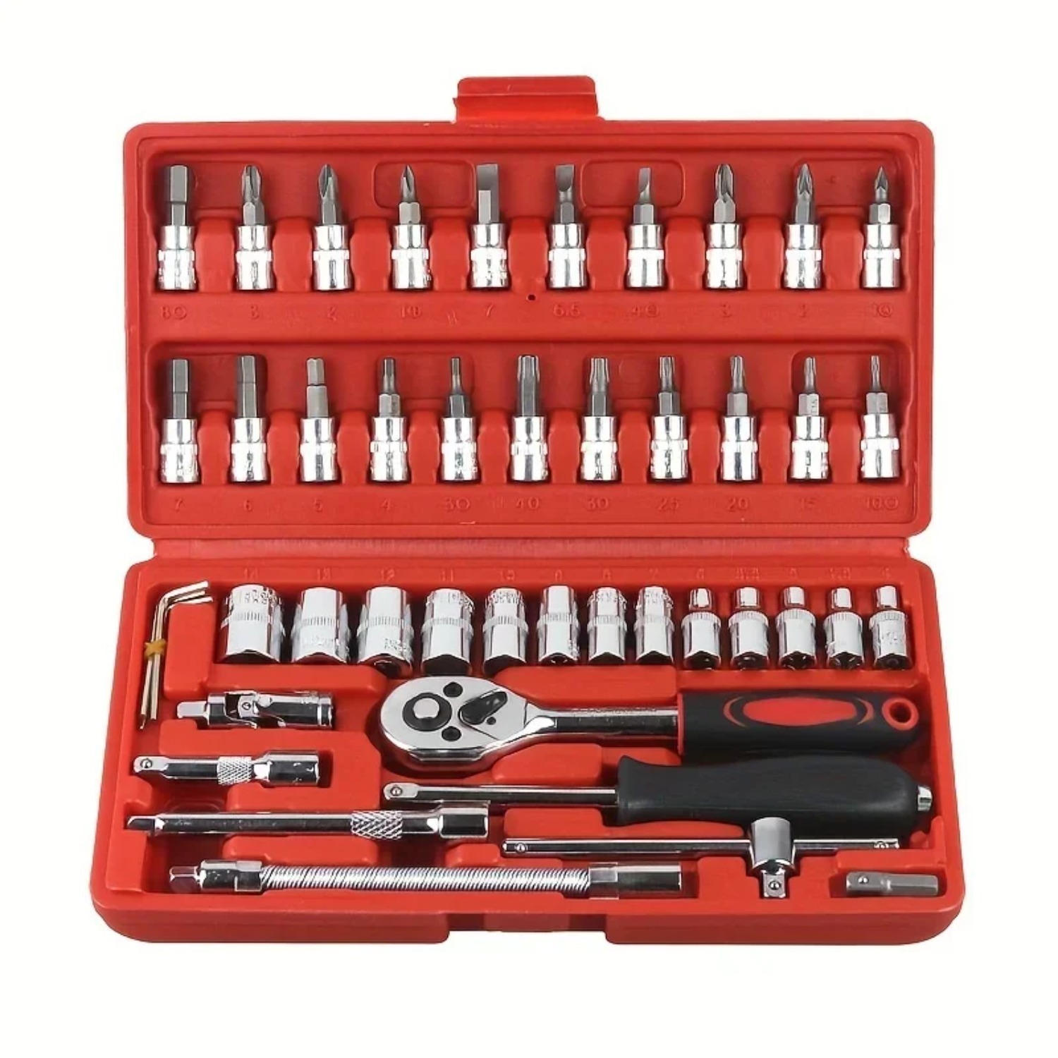 46pcs 1/4 Inch Drive Socket Se - огляд і ціна Car Accessories Workshop