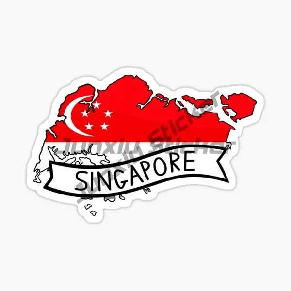 Singapore Flag Map Lion Creati - огляд і ціна Car Accessories Singapore