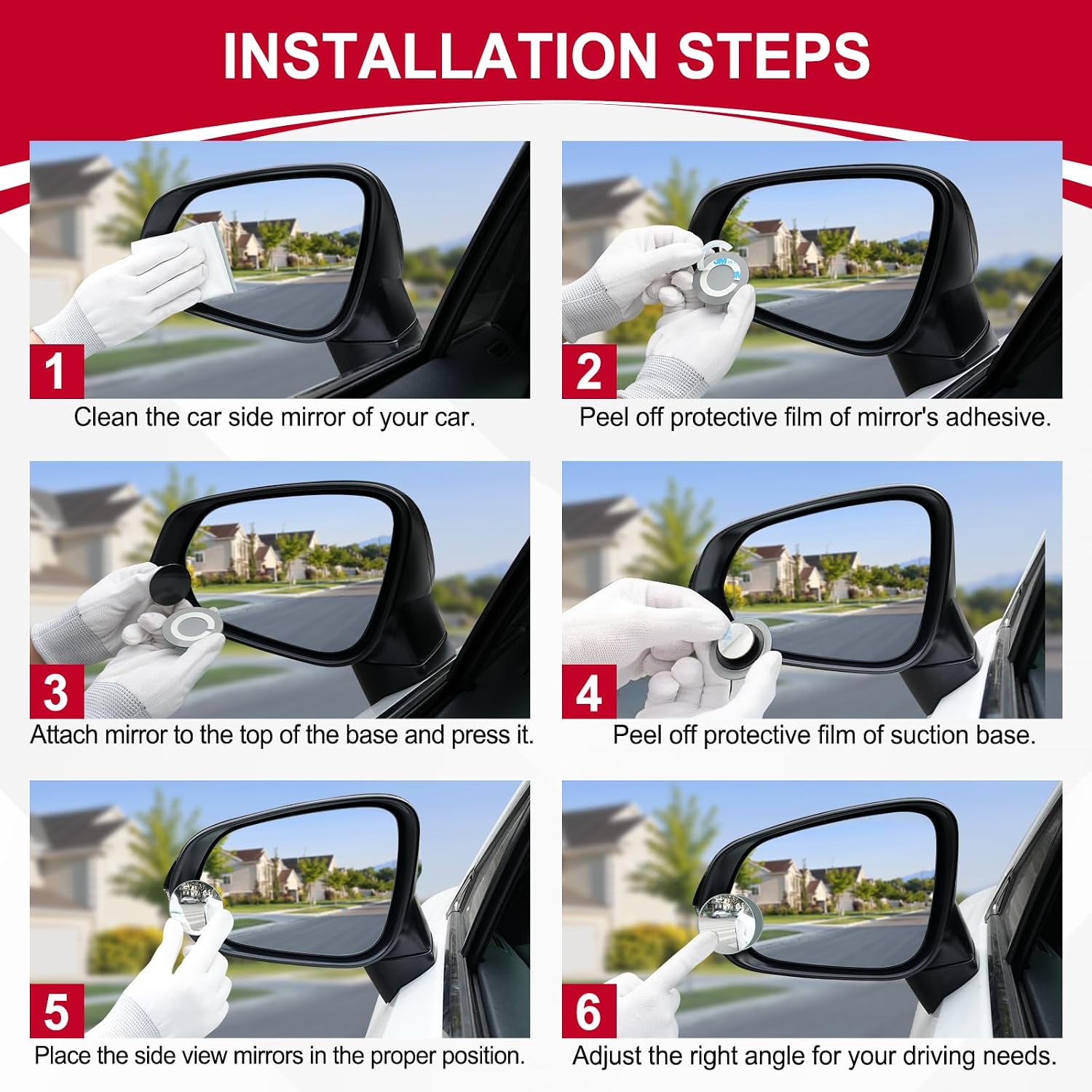 Blind Spot Mirror, Round HD Gl - огляд і ціна Car Blind Spot Mirror
