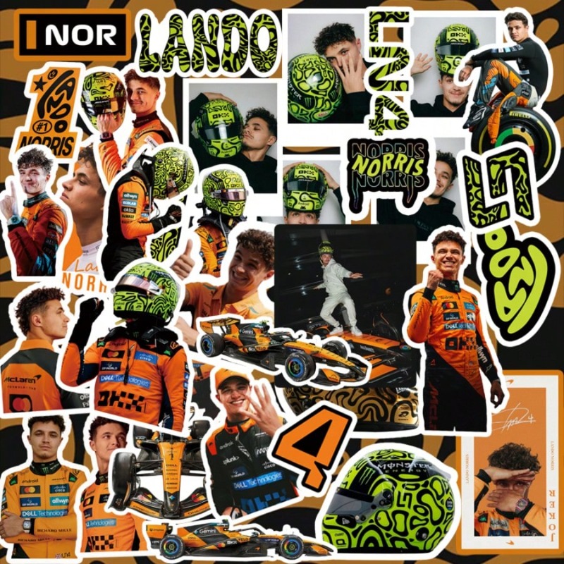 59PCS Lando Norris racing-them - огляд і ціна Car Accessories Ebay