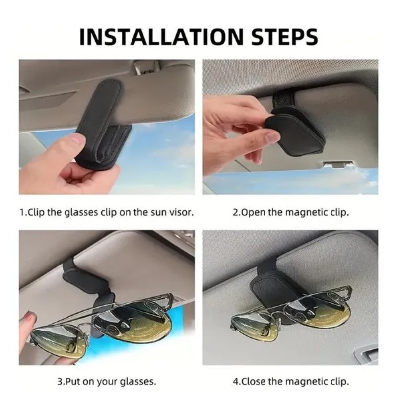 Car Sun Visor Glasses Case Hol - огляд і ціна Car Accessories Interior