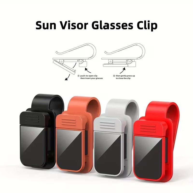 Sun Visor Sunglasses Holder fo - огляд і ціна Car Accessories Interior
