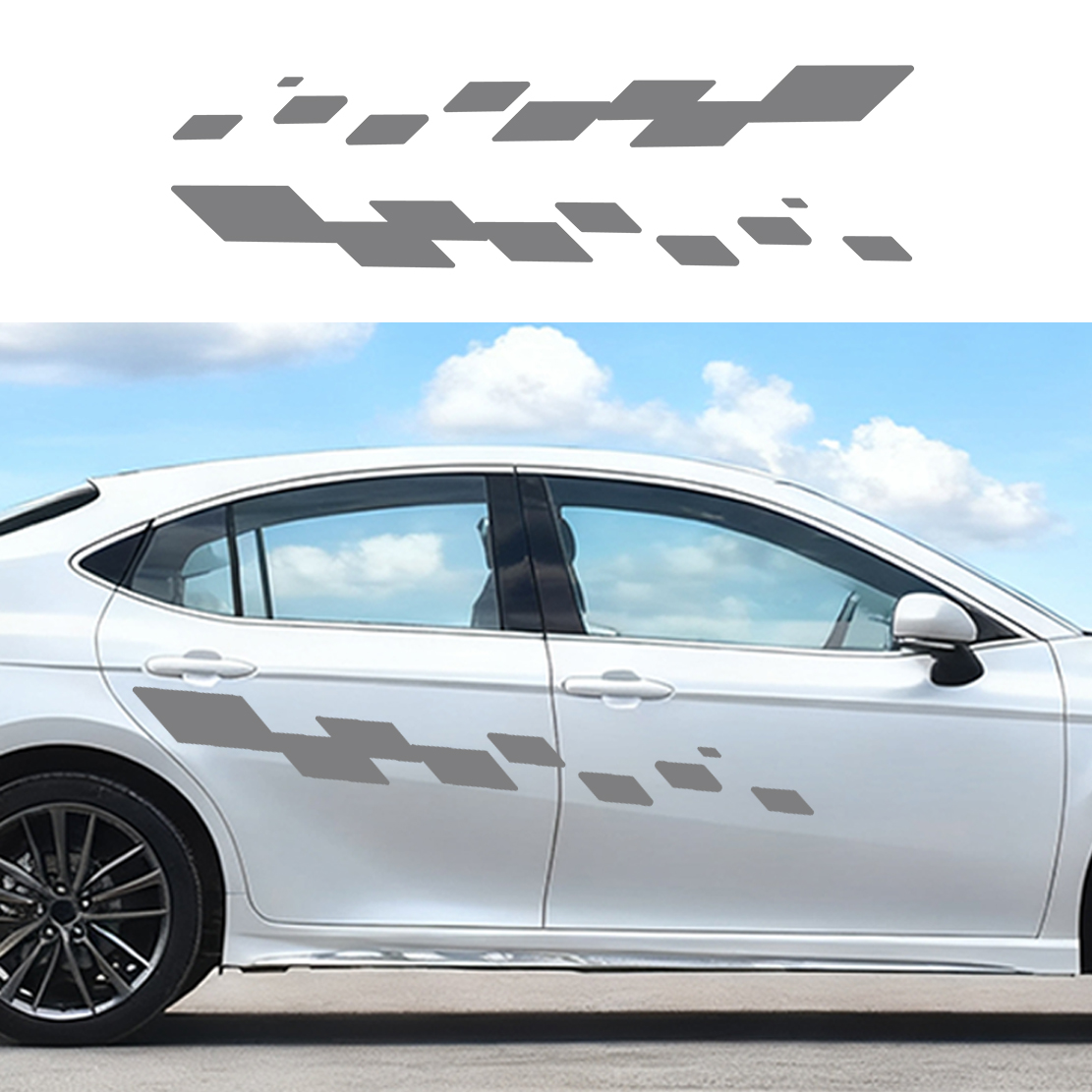 2pcs Car Door Decals Racing Ch - огляд і ціна Car Accessories Ebay