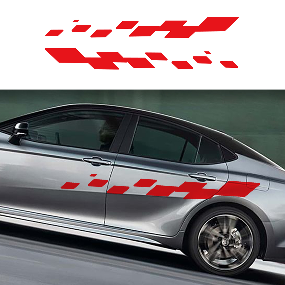 2pcs Car Door Decals Racing Ch - огляд і ціна Car Accessories Ebay