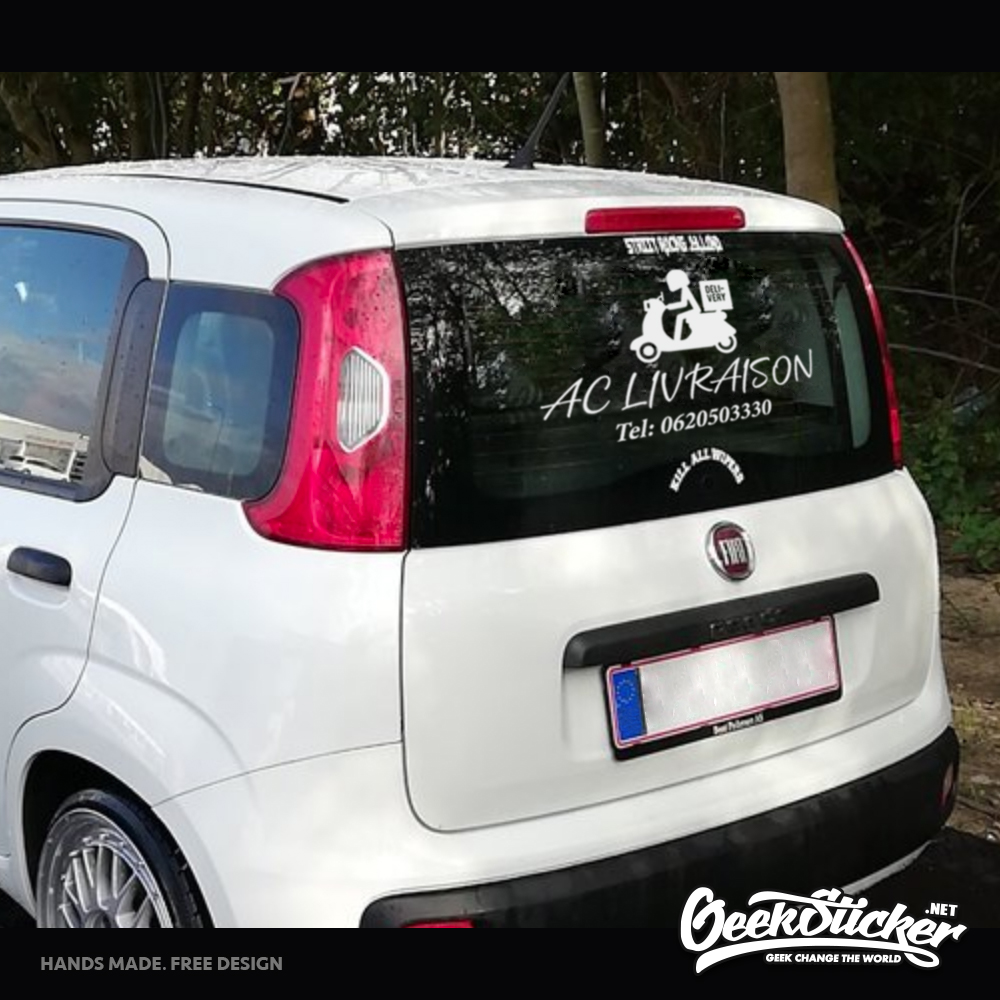 Custom Bussiness Name Sticker  - огляд і ціна Car Accessories Ebay